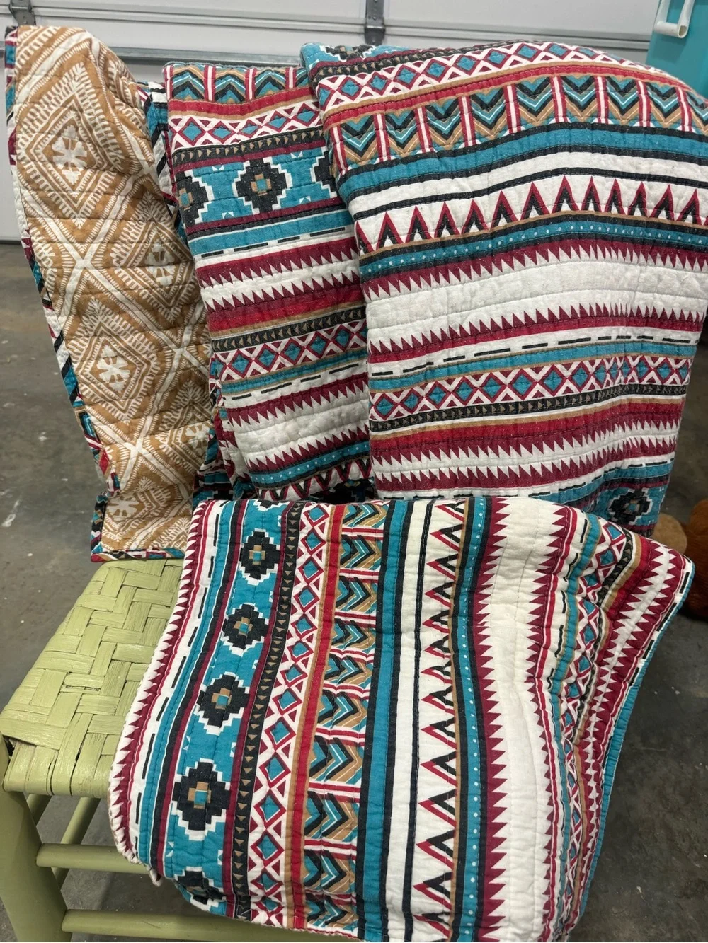 Southwestern Pattern Comforter and Pillow Shams - Queen